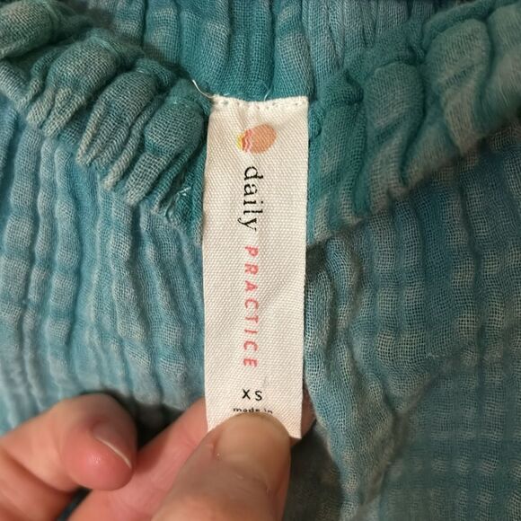 Daily Practice Anthropologie Kona Strapless Dress light blue size XS - Picture 5 of 9